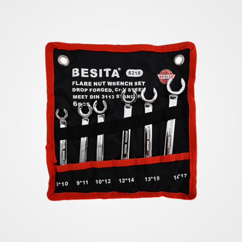 6pcs Fully Polished Tubing Wrench Set