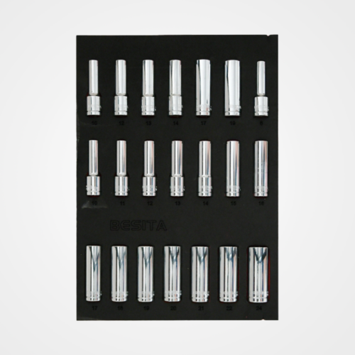 21pcs 12.5mm Long Socket Tool Set (in Tray)