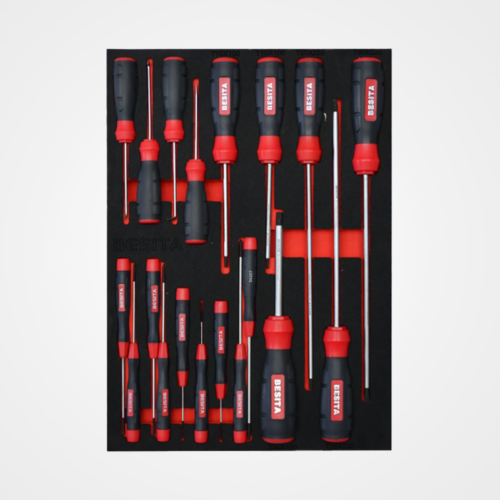 19pcs Pattern And Micro Screwdriver Tool Holder Set