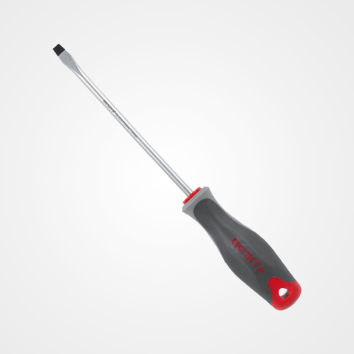 Tri Color Handle Industrial Grade Slotted Screwdriver Series
