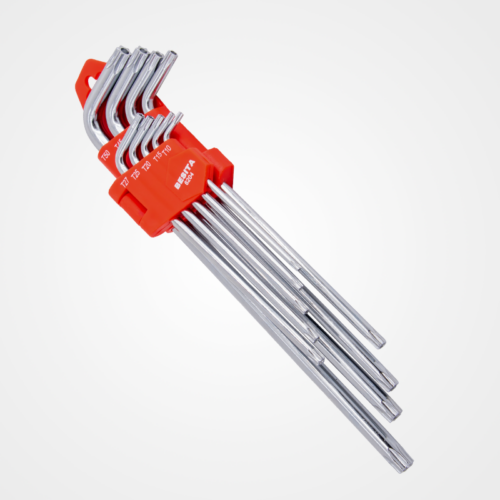 9pcs Particularly Long Perforated Torx Wrench Set (mirror)