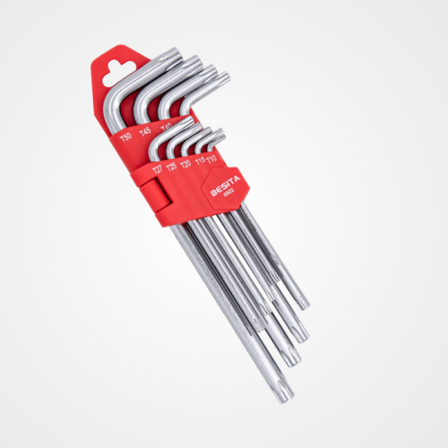 9pcs Extended 5 Star Perforated Wrench Set